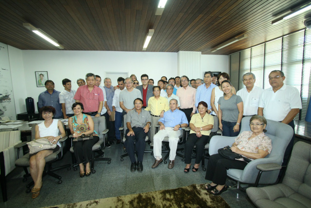 Akira Otsubo e integrantes da Colônia Japonesa manifestam apoio ao prefeito de Campo Grande, Gilmar Olarte O grupo convidou, oficialmente, o gestor municipal a participar dos eventos realizados na Associação Esportiva e Cultural Nipo-Brasileira de Campo Grande (Foto: Divulgação/Assecom)