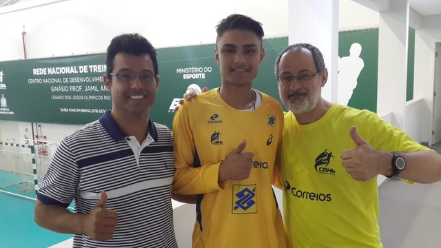 Aluno da SEJUVEL é escalado para compor Seleção Brasileira de Handebol Foto: Assessoria