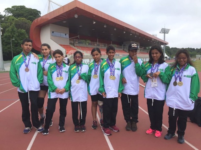 O atletismo foi a modalidade que mais faturou, foram 15 ouros, 3 pratas e 1 medalha de bronze