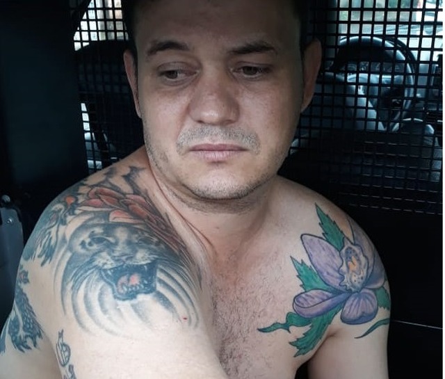 Suspeito de participar do assalto ao banco de MS é preso em Uberlândia Thiago foi preso após denúncia de violência doméstica (Foto: reprodução O Correio News)