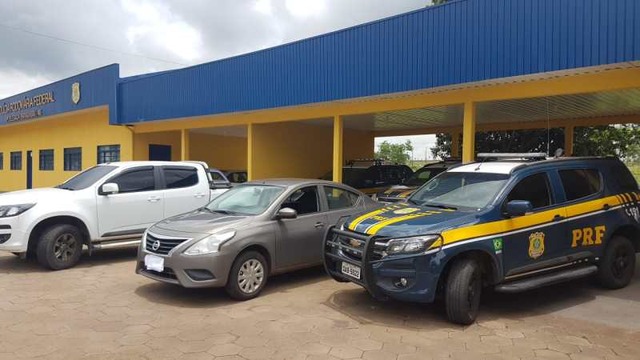 A Polícia Rodoviária Federal recuperou 4 veículos roubados, em dois dias de fiscalização, no estado de Mato Grosso do Sul Foto: Assessoria/PRF