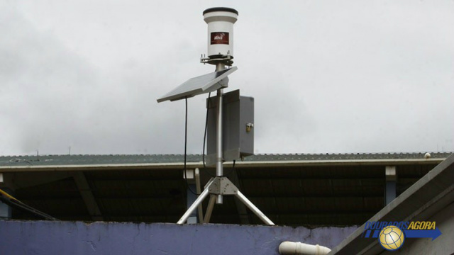 Modelo de pluviômetro automático que será instalado em Dourados para mapear a precipitação pluviométrica (Foto: Dourados Agora)
 