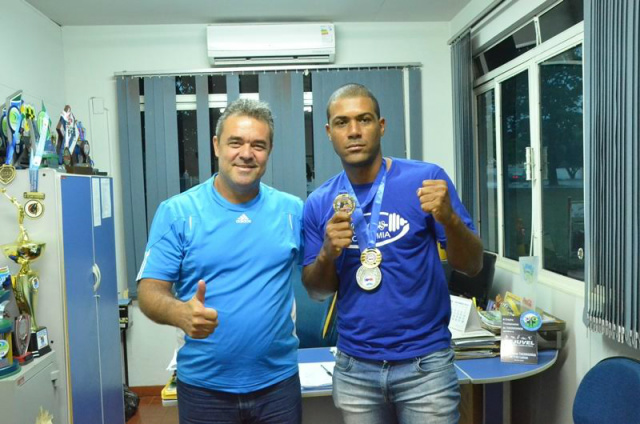 Thiago Santos conquistou em 2015 o ouro no Circuito Estadual de Boxe e no Campeonato Estadual (Foto:Assessoria)