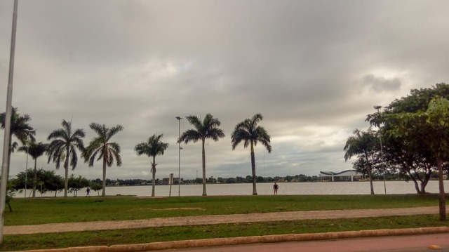 O dia começou nublado, a previsão será de sol entre nuvens (Foto/Gisele Berto)