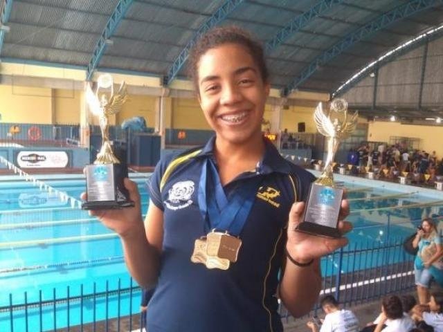 Gabriela conquistou medalha de ouro em todas as provas que participou. (Foto: Divulgação)
