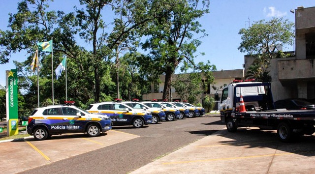 Governo do Estado entrega novas viaturas para a Polícia Militar nesta terça-feira Foto: Chico Ribeiro