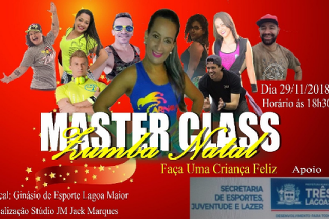 Profissionais de zumba e SEJUVEL realizam Master Class de Natal em prol das crianças carentes