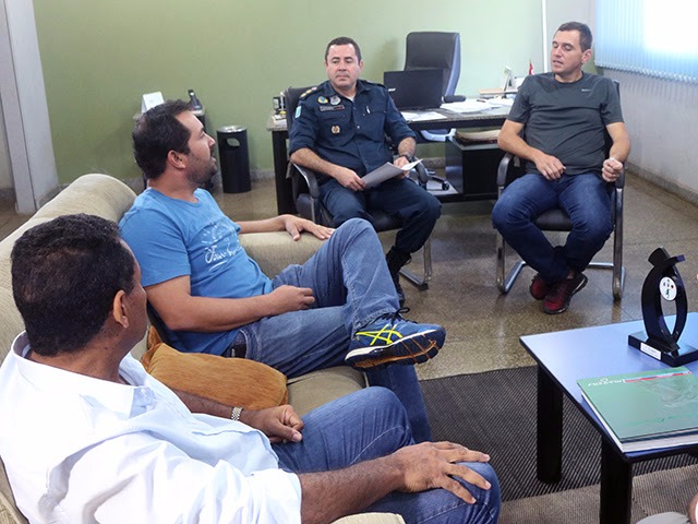 Vereadores visitam Batalhão da PM para falar sobre segurança em Três Lagoas Vereadores no 2º Batalhão da Polícia Militar (Foto/Assessoria)
