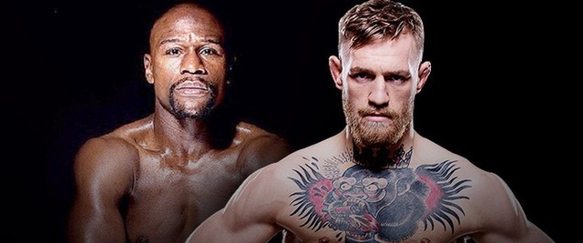 Presidente do CMB defende luta contra McGregor e vê Mayweather favorito Floyd Mayweather aparece como favorito nas bolsas de apostas contra Conor McGregor (Foto: Editoria de arte)