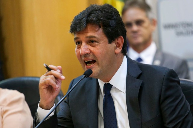 MS é o estado com maior volume de ações judiciais em saúde Ministro Luiz Henrique Mandetta, em foto de Fabio Rodrigues Pozzebom/Agência Brasil;