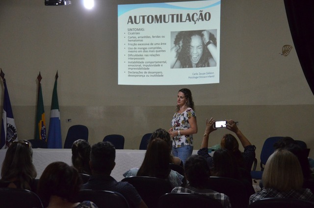 REME realiza palestra sobre automutilação de crianças e adolescentes (Foto Assessoria)