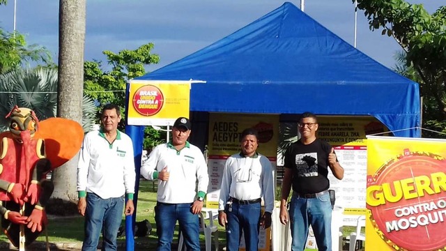 Dia “D” de Combate ao Aedes teve ações no Centro com distribuição de material educativo Foi uma mobilização de alerta e de convocação para todos se unirem no combate ao mosquito vetor de doenças (Foto/Assessoria)