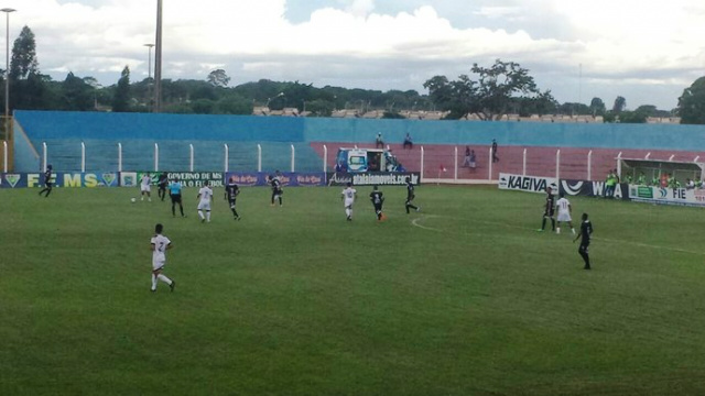 No estádio Jacques da Luz, em Campo Grande, o Misto perdeu pelo placar de 3 a 0 para o Novoperário, em fevereiro (Foto: G1MS)