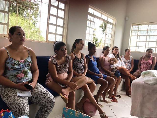Unidade de saúde da Vila Piloto realiza encontro com gestantes Um grupo de 14 mulheres participaram do encontro (Foto/Assessoria)
