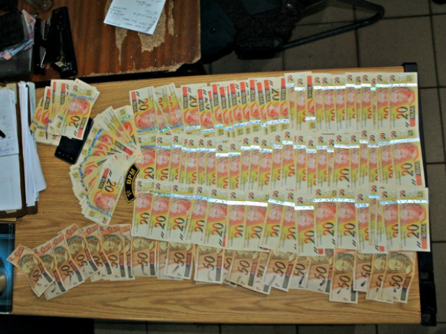 Jovem é preso com R$ 5 mil em notas falsas, diz polícia em MS (Foto: José Pereira/ Sidrolândia News)