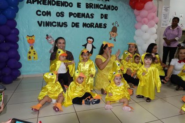 CEI “Clementina Carrato” realiza evento baseado em obras de Vinicius de Moraes O CEI atende crianças de zero a 3 anos e 11 meses. (Foto/Assessoria)