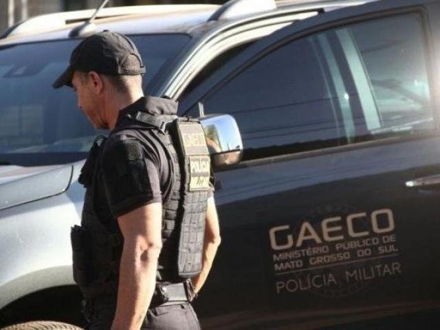 Agente do Gaeco durante uma das operações em Campo Grande (Foto: Marco Ermínio/Arquivo)
