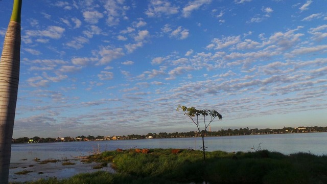 Nuvens decoram o céu de Três Lagoas nesta manhã (Foto/Ricardo Ojeda)