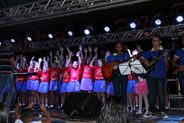 Abertura do Recital de Natal aconteceu ontem na Praça Ramez Tebet. Foto: Divulgação