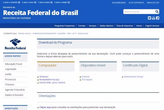 Microempreendedor poderá parcelar débitos com a Receita em 120 prestações O pedido de parcelamento deverá ser apresentado a partir do dia 3 de julho até 2 de outubro de 2017, das 8h às 20h, horário de Brasília, exclusivamente por meio do site da Receita Federal (Foto/Reprodução/Receita Federal)