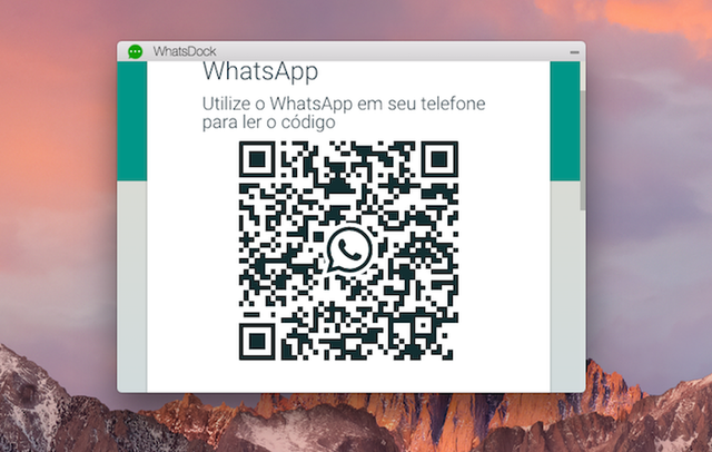 Código para carregar uma conta do WhatsApp no WhatsDock para Chrome (Foto: Reprodução/Marvin Costa)