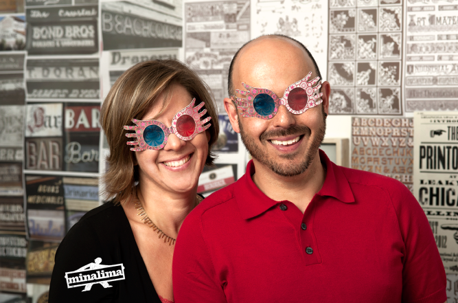 Designer brasileiro de Harry Potter diz que J.K. Rowling é uma fábrica de ideias Miraphora Mina e Eduardo Lima – MinaLima. Foto: Divulgação