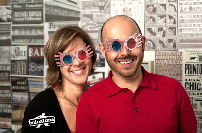 Miraphora Mina e Eduardo Lima – MinaLima. Foto: Divulgação
