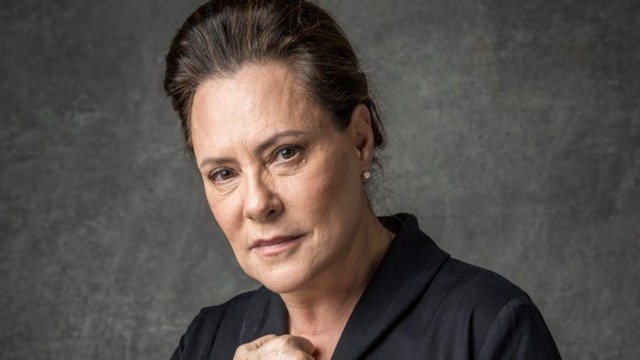 Mirtes (Elizabeth Savalla) em O Sétimo Guardião (Reprodução/TV Globo).
