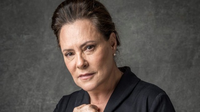 Mirtes (Elizabeth Savalla) em O Sétimo Guardião (Reprodução/TV Globo).
