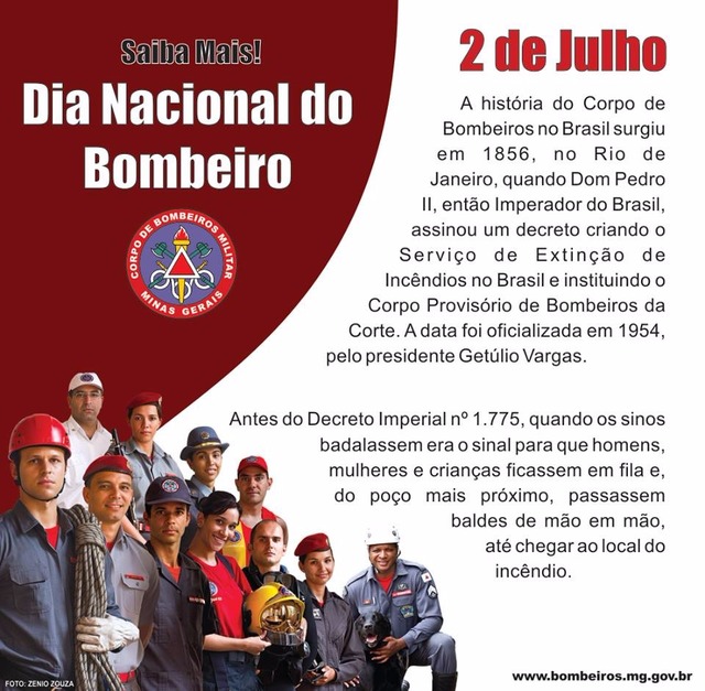 Bombeiros de todo Brasil comemoram seu dia com muitas atividades