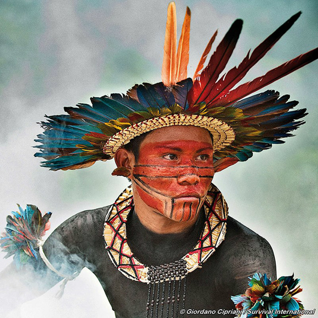 Fotografia vencedora do concurso Survival International (Foto: Giordano Cipriani)