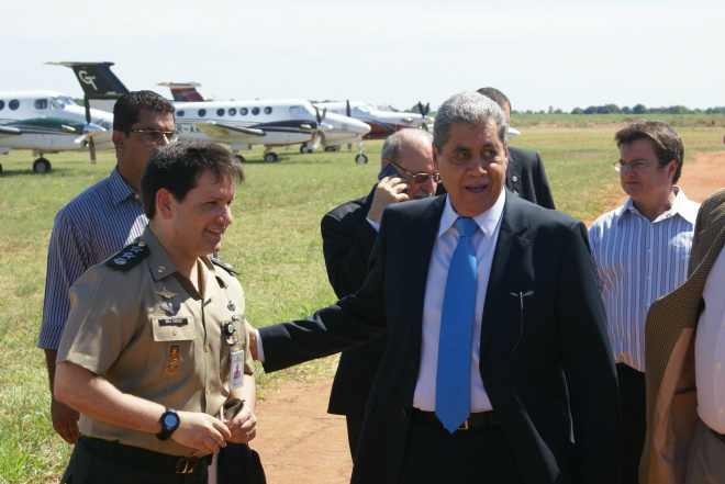Várias autoridades chegaram em Três Lagoas para a inauguração Eldorado Brasil