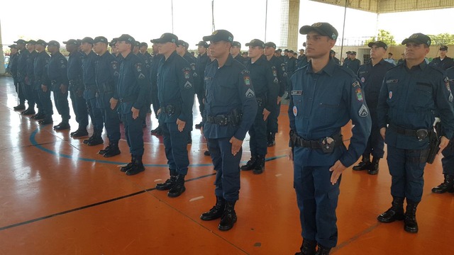 PM de Três Lagoas conta 33 novos cabos Solenidade foi realizada no Ginásio Poliesportivo Eduardo Antônio Milanez. (Foto: Ricardo Ojeda)