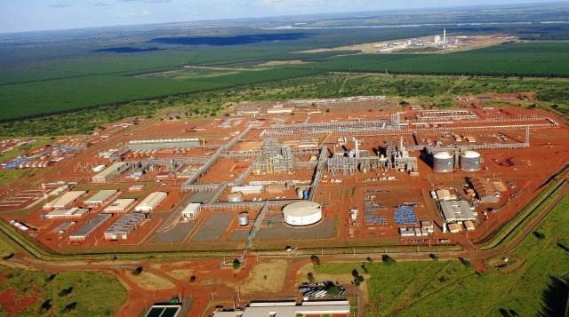 Construção da Unidade de Fertilizantes Nitrogenados em Três Lagoas. (Foto: Arquivo/ Perfil News). 