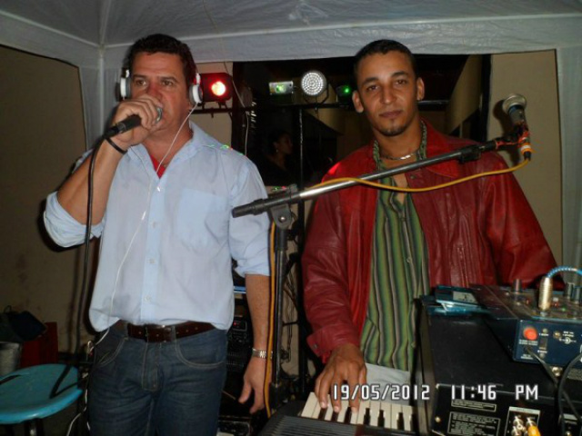 Júlio César, no teclado, que morreu no acidente de hoje (Foto: Cassilândia News)