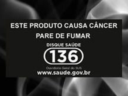 Embalagens de cigarro terão mais um alerta para fumantes O aviso vem reforçar as causas do cigarro no organismo. (Foto: Divulgação)