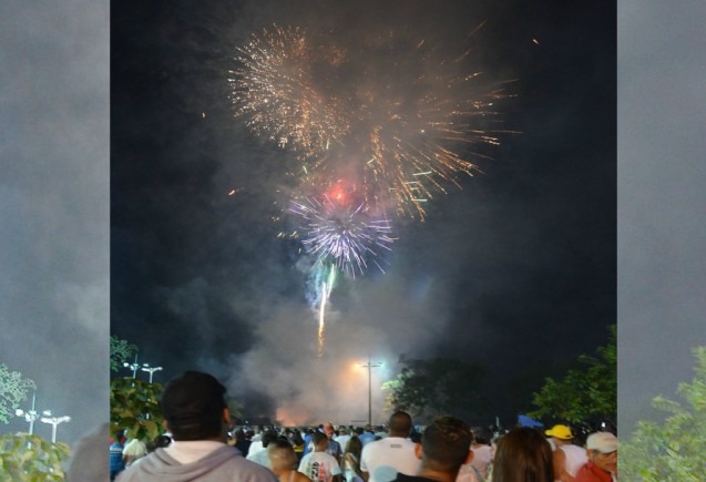 Réveillon levou mais de oito mil pessoas ao Balnerário no início deste ano. Foto: Divulgação.