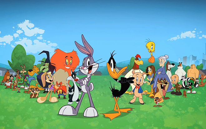 Looney Tunes retorna à TV com mais cara de sitcom do que de animação Imagem do elenco de 'O show dos Looney Tunes': são 26 episódios inéditos (Foto: Divulgação)