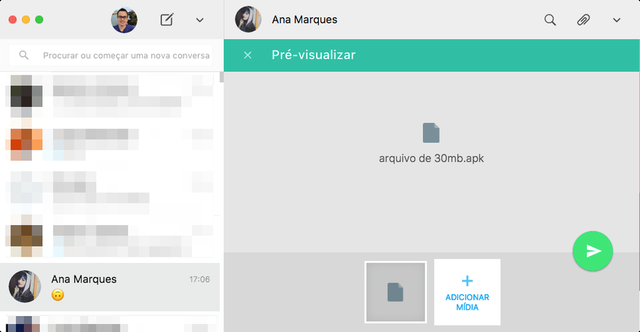 WhatsApp vai liberar o envio de todos os tipos de arquivos como anexo WhatsApp passa a aceitar arquivos até em formato APK (Foto: Reprodução / TechTudo)