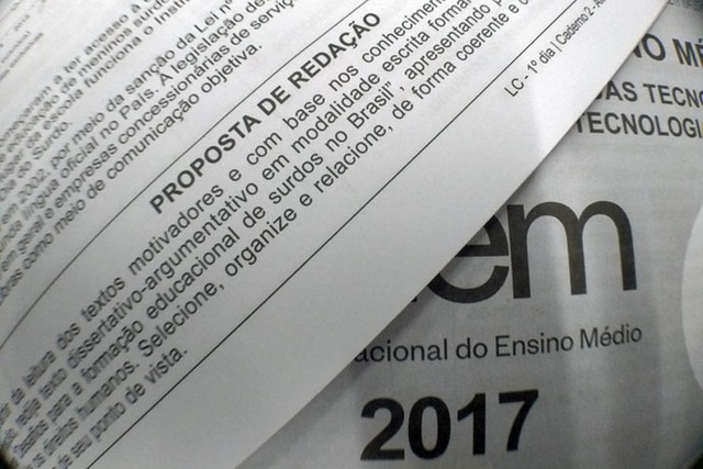 Enem 2017: espelhos da redação estão disponíveis para candidatos (Foto: Divulgação)