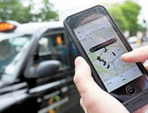 Taxistas farão manifestação contra aplicativo que incentiva transporte clandestino Presente em mais de 40 países, o UBER é visto como concorrente desleal aos taxistas (Foto: Google)