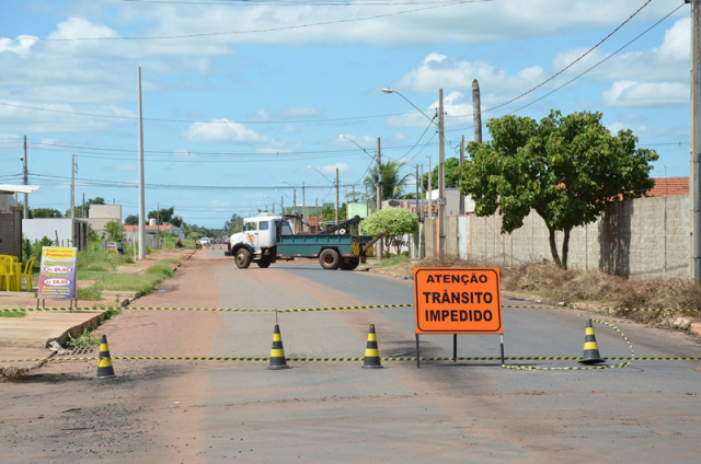 Infraestrutura divulga agenda de trabalhos do DITS desta terça-feira (7) Em alguns lugares, o trânsito teve que ser impedido. (Foto: Divulgação)