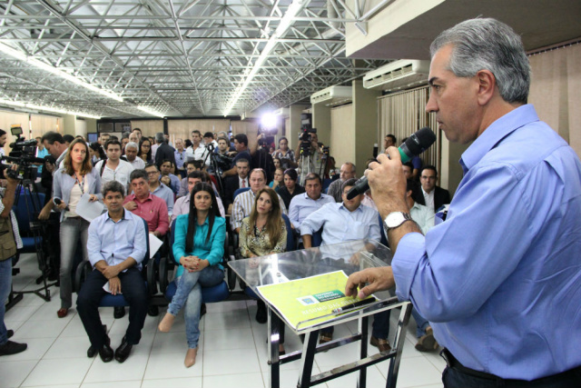 O evento contou com a presença da imprensa, além de políticos e representantes do governo estadual, quando Reinaldo explanou sobre a auditoria (Foto: Divulgação)