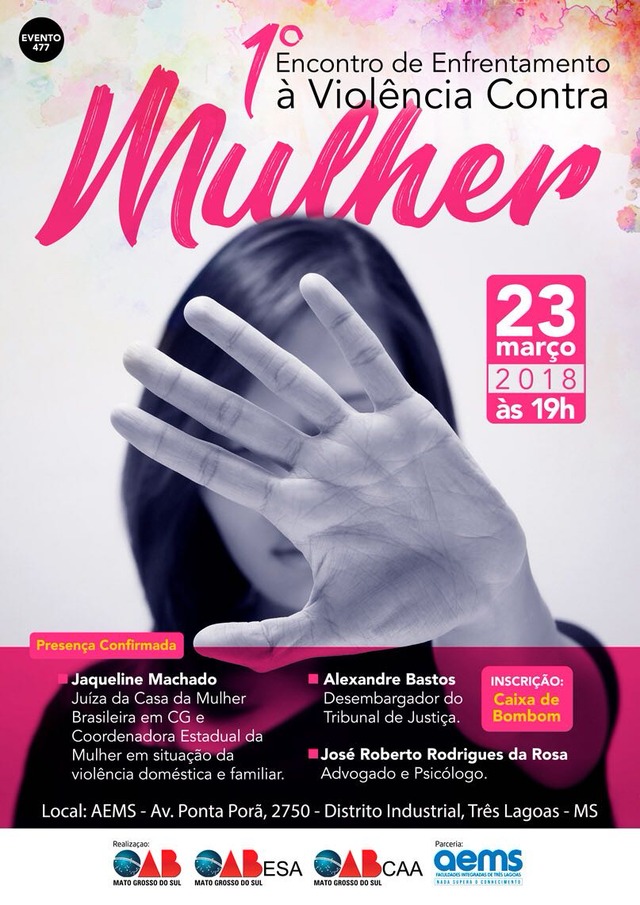 1º Encontro para debater violência contra mulher será realizado na sexta-feira, 23 1º Encontro para debater violência contra mulher será realizado na sexta-feira, 23