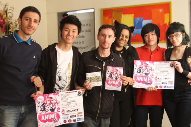 Organizadores do Anime Day (Foto: Guta Rufino)