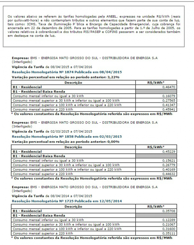 Consumidor já pode calcular gasto com nova tarifa de energia