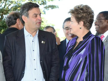 Senador Aécio Neves e a presidenta Dilma Roussef tem seus nomes conferidos na pesquisa da CNT (Foto: Google)