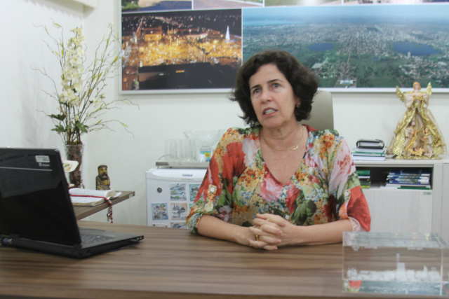 O Governo Federal nos deixou ‘’a pé’’, diz Marcia Moura durante balanço de 2015 Quanto a sucessão municipal, a prefeita disse que seu partido, o PMDB, não terá candidato e espera uma decisão do diretório estadual para definir o rumo que ele vai seguir (Foto: Tamires Tattye)