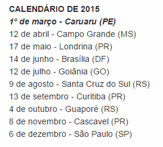 Treinos da Truck começam nesta sexta em Campo Grande Treinos da Truck começam nesta sexta em Campo Grande