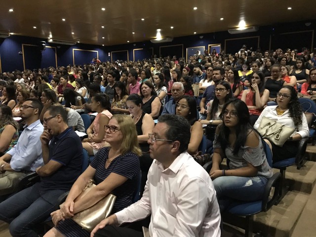 Evento lotou o anfiteatro das Faculdades Integradas de Três Lagoas- (AEMS). (Foto: Divulgação)